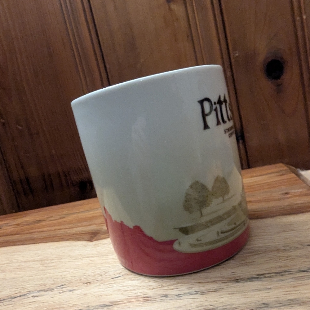 Starbucks White and Pink Pittsburgh City Mug - Picture 2 of 3